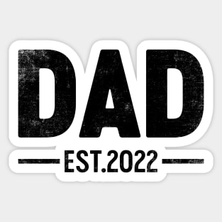 Dad Est 2022 (Black) Funny Father's Day Sticker